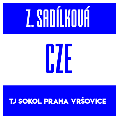 Rygnummer for Zuzana Sadílková