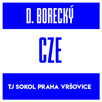 Rygnummer for Daniel Borecký