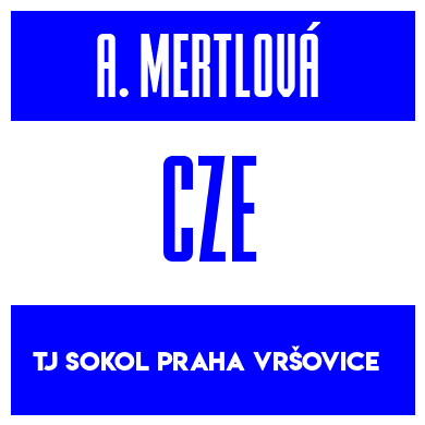 Rygnummer for Andrea Mertlová