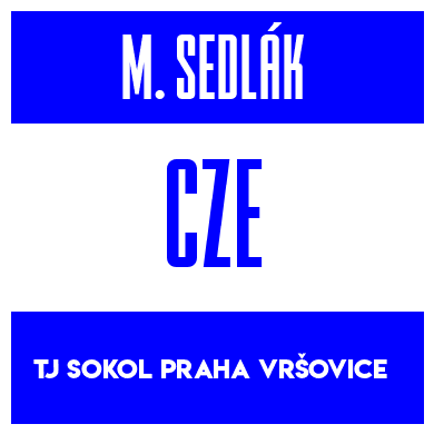 Rygnummer for Martin Sedlák
