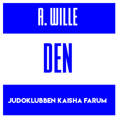 Rygnummer for August Waltemar Winkler Wille