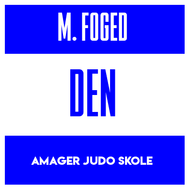 Rygnummer for Malte Köppe Foged