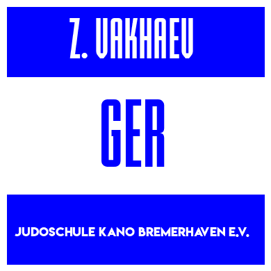 Rygnummer for Zullaeibib  Vakhaev