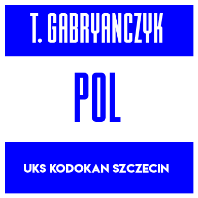Rygnummer for Tomasz  Gabryanczyk