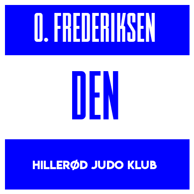 Rygnummer for Oliver Frederiksen
