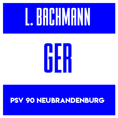 Rygnummer for Lucy Bachmann