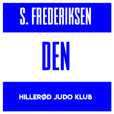 Rygnummer for Sif Frederiksen
