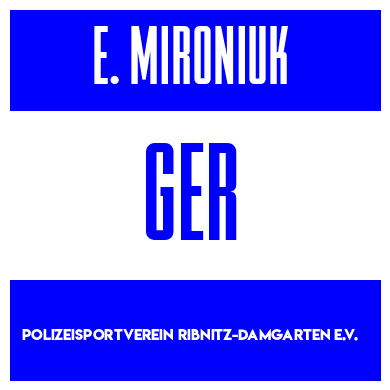 Rygnummer for Evgenii Mironiuk