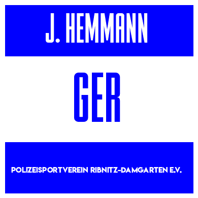 Rygnummer for Johann Hemmann