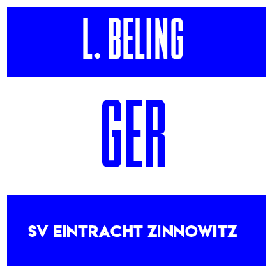 Rygnummer for Leo Beling
