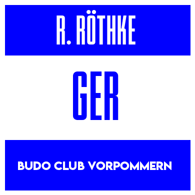 Rygnummer for Richard Röthke