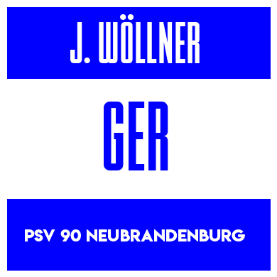 Rygnummer for Jasper Wöllner