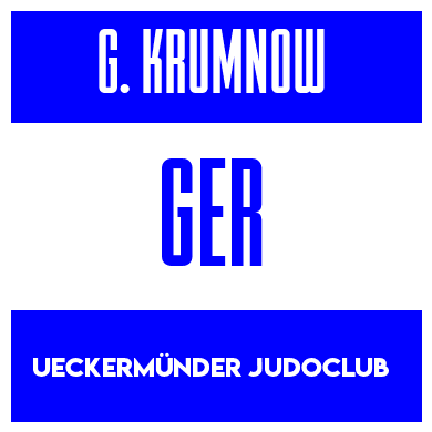 Rygnummer for Gustav Krumnow