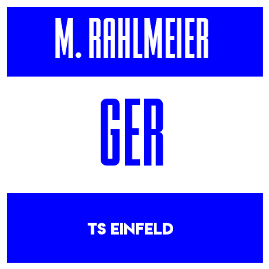 Rygnummer for Marvin Rahlmeier