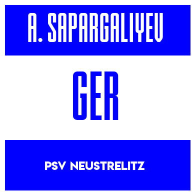 Rygnummer for Aidyn Sapargaliyev