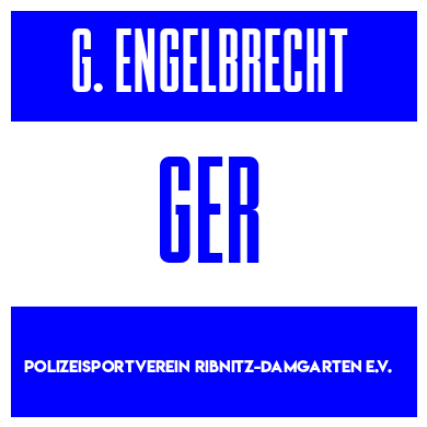 Rygnummer for Gernod Engelbrecht