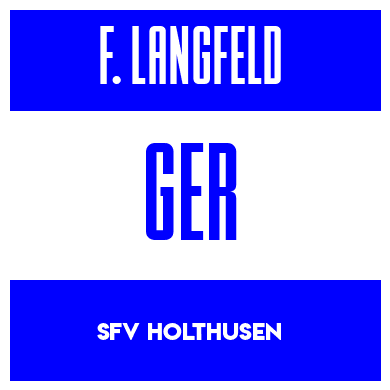 Rygnummer for Friedrich Langfeld