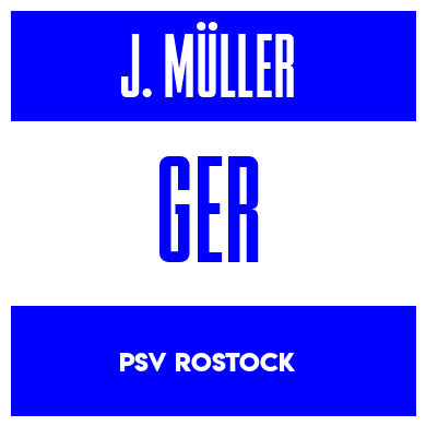 Rygnummer for Johannes Müller
