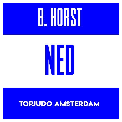 Rygnummer for Boris Van Der Horst