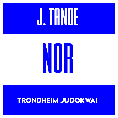 Rygnummer for Jakob Tande