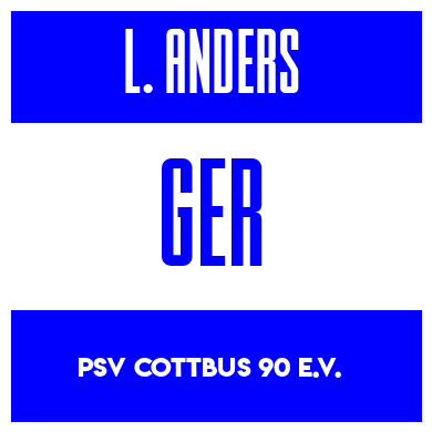 Rygnummer for Lennard Anders