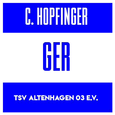 Rygnummer for Clara Hopfinger