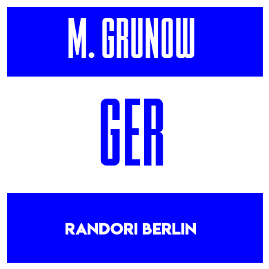 Rygnummer for Maximilian Grunow