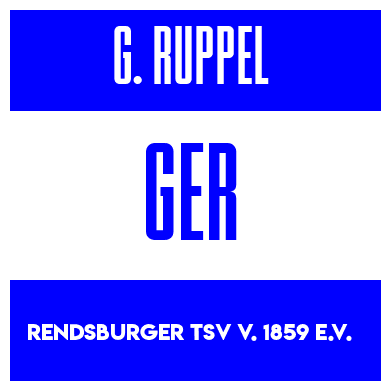 Rygnummer for Georg Ruppel