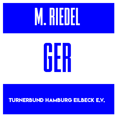 Rygnummer for Max Riedel