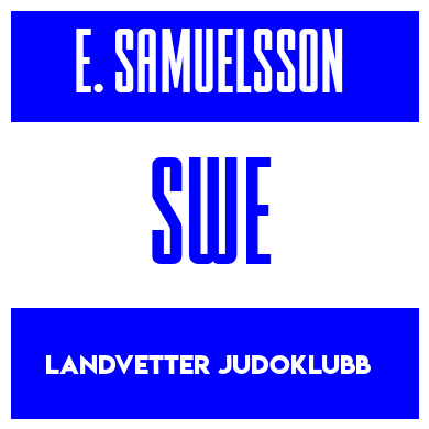 Rygnummer for Edvin Samuelsson