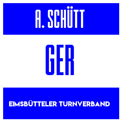 Rygnummer for Anna Schütt