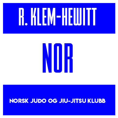 Rygnummer for Rolf Klem-Hewitt