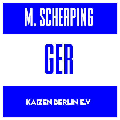 Rygnummer for Maxim Scherping