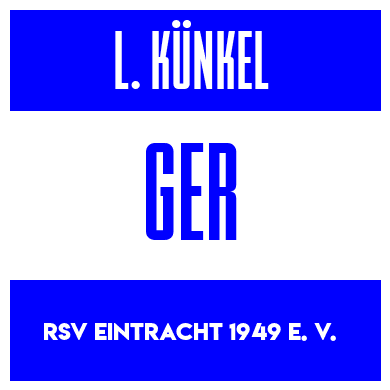 Rygnummer for Levi Künkel