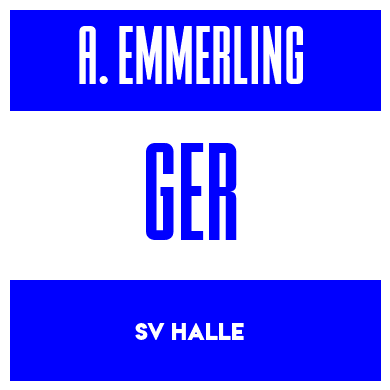 Rygnummer for Anton Emmerling