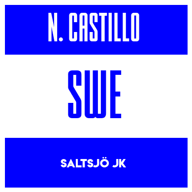 Rygnummer for Nilo Eriksson Castillo