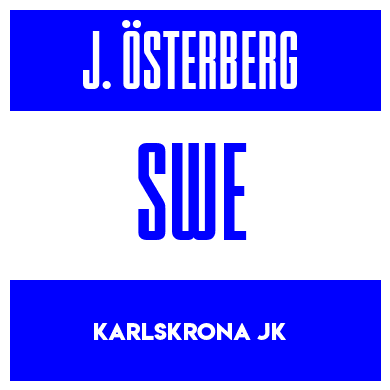Rygnummer for Josephine österberg