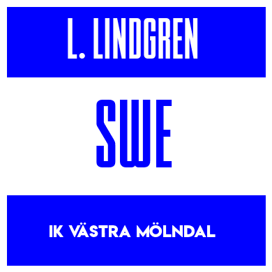 Rygnummer for Lova Lindgren