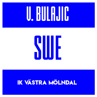 Rygnummer for Vuk Bulajic