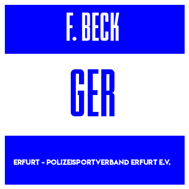 Rygnummer for Flynt Beck