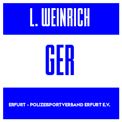 Rygnummer for Leander Weinrich