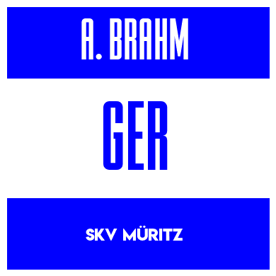 Rygnummer for Adrian Felix Brahm