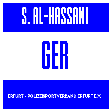 Rygnummer for Saged Al-Hassani