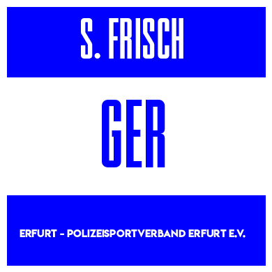 Rygnummer for Sophie Frisch