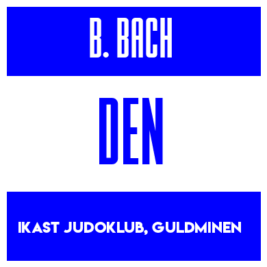 Rygnummer for Bertram Lange Bach