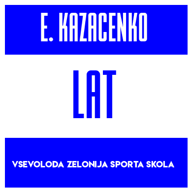 Rygnummer for Evelina Kazacenko
