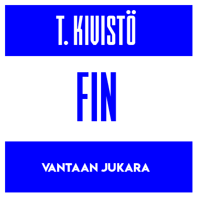 Rygnummer for Toivo Kivistö