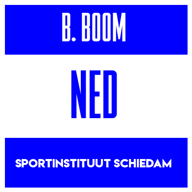 Rygnummer for Britt Boom