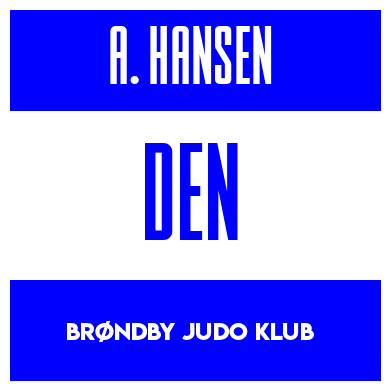 Rygnummer for Andreas Hansen