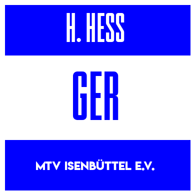 Rygnummer for Hendrik Hess